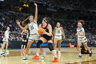 Beers averaged a double-double at 17.5 ppg and 10.6 rpg and topped the nation in field goal percentage at 66.4%.
